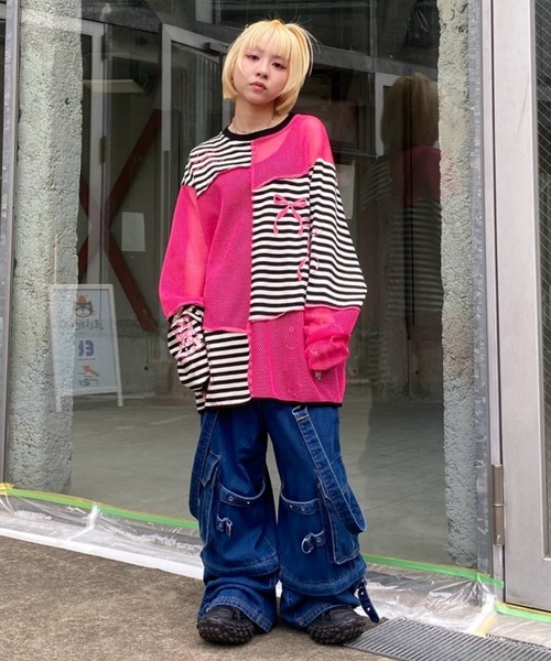 値下げ　Candy Stripper パンツ Candy Stripper（キャンディストリッパー）の「OVERLAP パンツ