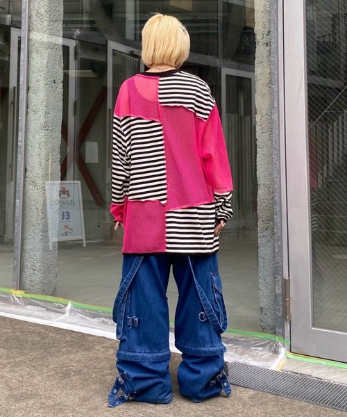 Candy Stripper（キャンディストリッパー）の「2WAY CARGO DENIM パンツ（デニムパンツ・レディース・ブラック/インディゴブルー・FREE）」の17枚目の写真