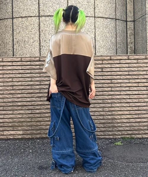 Candy Stripper（キャンディストリッパー）の「2WAY CARGO DENIM パンツ（デニムパンツ・レディース・ブラック/インディゴブルー・FREE）」の20枚目の写真