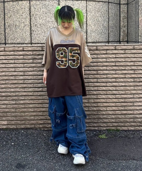 Candy Stripper（キャンディストリッパー）の「2WAY CARGO DENIM パンツ（デニムパンツ・レディース・ブラック/インディゴブルー・FREE）」の19枚目の写真