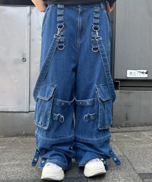 セール】2WAY CARGO DENIM パンツ（デニムパンツ）｜Candy