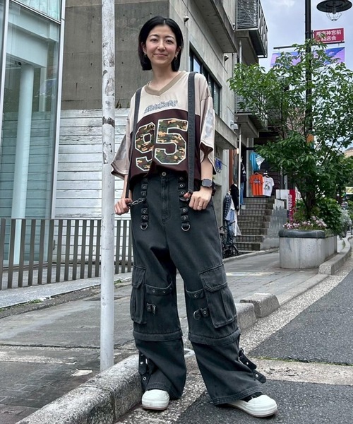 Candy Stripperデニムパンツ　サルエルパンツ セール】2WAY CARGO DENIM パンツ（デニムパンツ）｜Candy