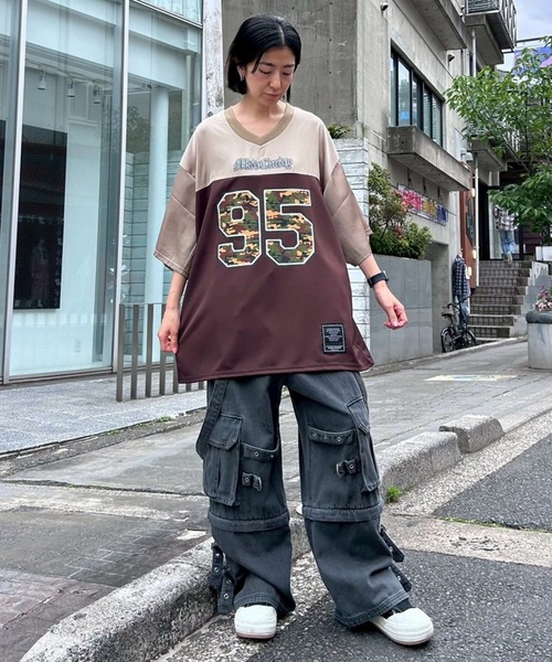 candy stripper ロゴ総柄デニムセットアップ candy stripper ロゴ総柄デニムセットアップ