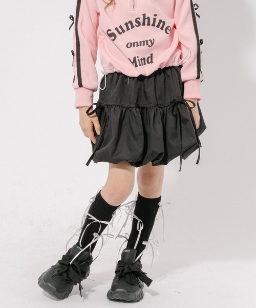 URBAN CHERRY（アーバンチェリー）の「サテンリボンデザインソックス（ソックス/靴下・キッズ・ブラック/ホワイト・FREE）」の11枚目の写真