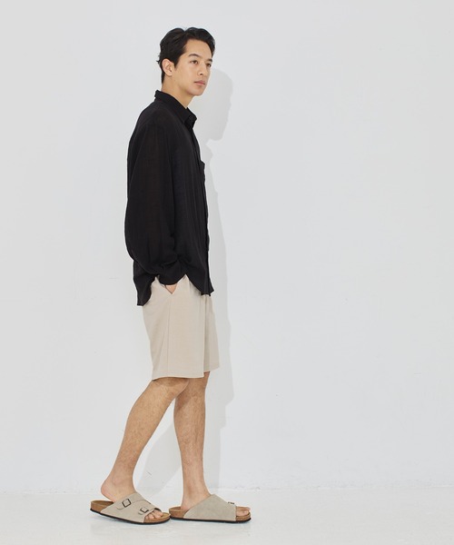 coca(coca)(コカ)の「\26ss新色追加・ユニセックス/ インレイスウェットハーフパンツ(スウェットパンツ・メンズ・チャコール/ネイビー/ダークブラウン/グレー/ライトブルー/ライトベージュ/カーキ/ブラック・XL/M/L)」の17枚目の写真