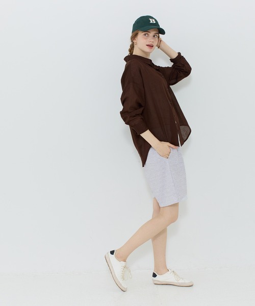 coca(coca)(コカ)の「\26ss新色追加・ユニセックス/ インレイスウェットハーフパンツ(スウェットパンツ・メンズ・チャコール/ネイビー/ダークブラウン/グレー/ライトブルー/ライトベージュ/カーキ/ブラック・XL/M/L)」の21枚目の写真