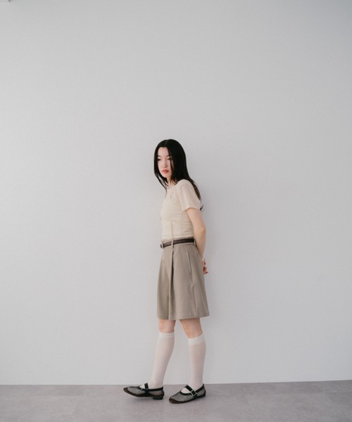 DRWCYS（ドロシーズ）の「キャミセットチュールTシャツ（Tシャツ/カットソー・レディース・アイボリー/ブラック・FREE）」の7枚目の写真