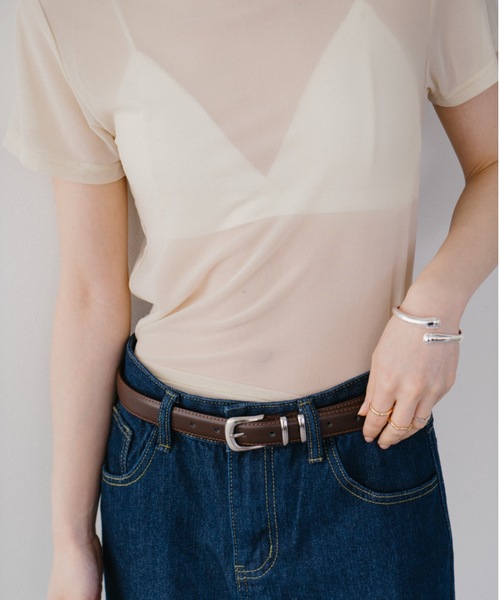 DRWCYS（ドロシーズ）の「キャミセットチュールTシャツ（Tシャツ/カットソー・レディース・アイボリー/ブラック・FREE）」の12枚目の写真