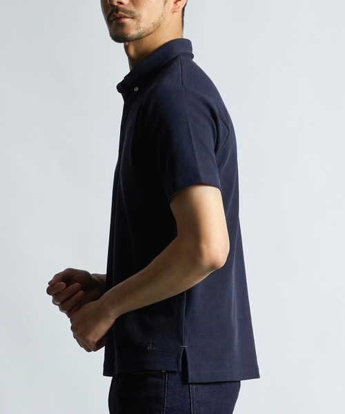 LANVIN ランバン 半袖ポロシャツ 二枚襟 ネイビー M LANVIN SPORT 公式 ランバン スポール 半袖ポロシャツ メンズ