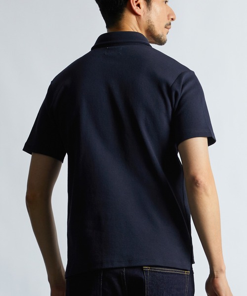 LANVIN ランバン 半袖ポロシャツ 二枚襟 ネイビー M LANVIN SPORT 公式 ランバン スポール 半袖ポロシャツ メンズ