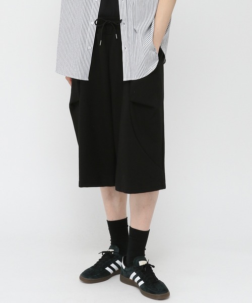 美品⭐︎L'Appartement サルエルスウェットパンツ ブラック 36 XL ブラック サルエルパンツ 美シルエット 通勤 普段着 楽ちん