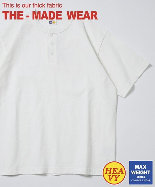 FREAK'S STORE(フリークスストア)の「HEAVY WEIGHT / ヘビーウェイト ヘンリーネック ショートスリーブTシャツ/10.5オンス(Tシャツ/カットソー・メンズ・ベージュ/チャコールグレー/ワインレッド/ライトグレー/ホワイト/ブラック・LARGE/MEDIUM/SMALL)」の21枚目の写真
