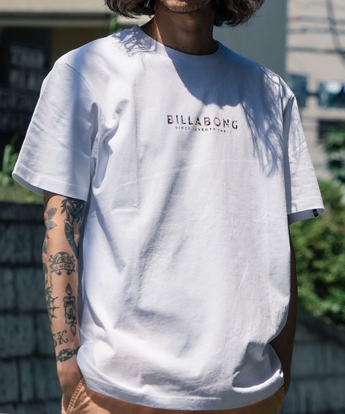 BILLABONG(ビラボン)の「BILLABONG メンズ UNITY LOGO Tシャツ 【2025年夏モデル】/ビラボン半袖バックプリントロゴTシャツ(Tシャツ/カットソー・メンズ・ホワイト/ブラック/ホワイト系その他・MEDIUM/LARGE/X-LARGE)」の3枚目の写真