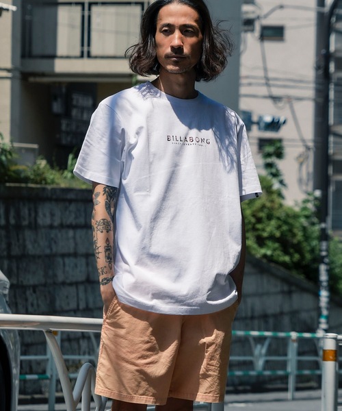 BILLABONG(ビラボン)の「BILLABONG メンズ UNITY LOGO Tシャツ 【2025年夏モデル】/ビラボン半袖バックプリントロゴTシャツ(Tシャツ/カットソー・メンズ・ホワイト/ブラック/ホワイト系その他・MEDIUM/LARGE/X-LARGE)」の14枚目の写真