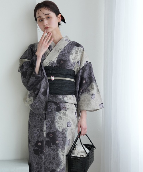 セール】オリジナルフラワー柄浴衣（浴衣）｜axes femme（アクシーズ