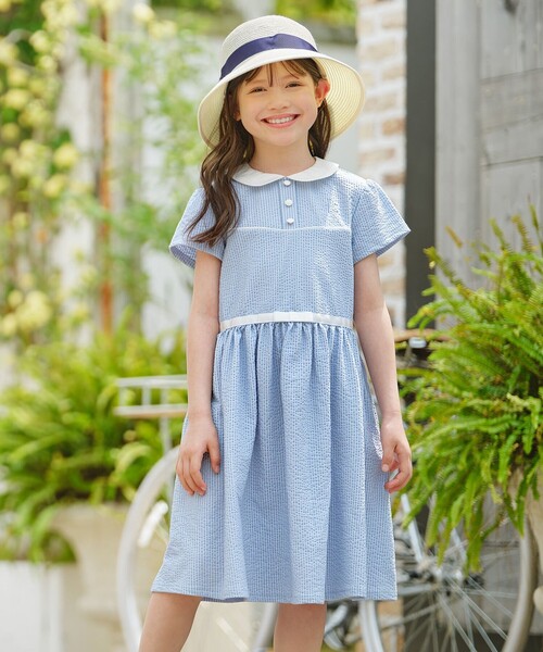 サッカーストライプワンピース