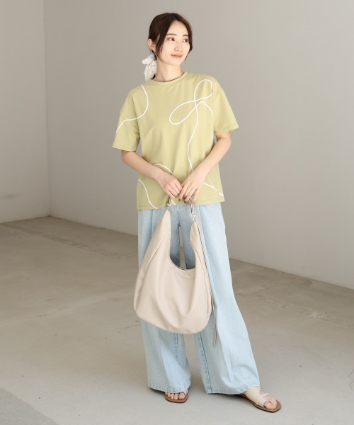 Bab（バブ）の「ダブルZIPサイドベルトバッグ（ハンドバッグ・レディース・ブラック/オフホワイト/ブラウン・ONESIZE）」の14枚目の写真