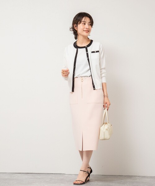 NOLLEY’S Sophi（ノーリーズソフィ）の「《アンサンブル対応/手洗い可能》綿ポリノースリーブプルオーバーニット（ニット/セーター・レディース・オレンジ/サックスブルー/ホワイト/ブラック・38/36）」の17枚目の写真