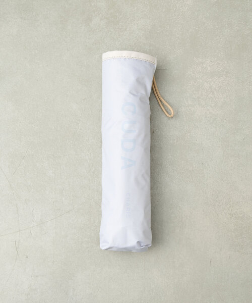 BIRTHDAY BAR(バースデイバー)の「【CUDA(クーダ)】涼しくする晴雨兼用傘 ノーブルパイピング日折(折りたたみ傘・レディース・ブルー系その他/モカ/ピンク/アイボリー・0)」の12枚目の写真