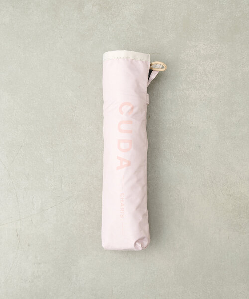 BIRTHDAY BAR(バースデイバー)の「【CUDA(クーダ)】涼しくする晴雨兼用傘 ノーブルパイピング日折(折りたたみ傘・レディース・ブルー系その他/モカ/ピンク/アイボリー・0)」の7枚目の写真