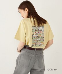SHIPS Colors:ミッキーマウス コミック プリント Tシャツ