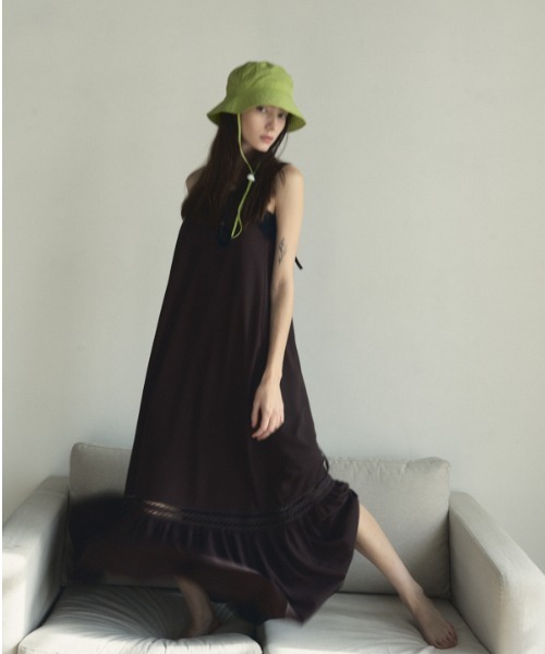 Muel Chic（ミュエルシック）の「Earlene one-piece  アーリーンワンピース（ワンピース・レディース・ブラウン/アイボリー/ミント・FREE）」の9枚目の写真