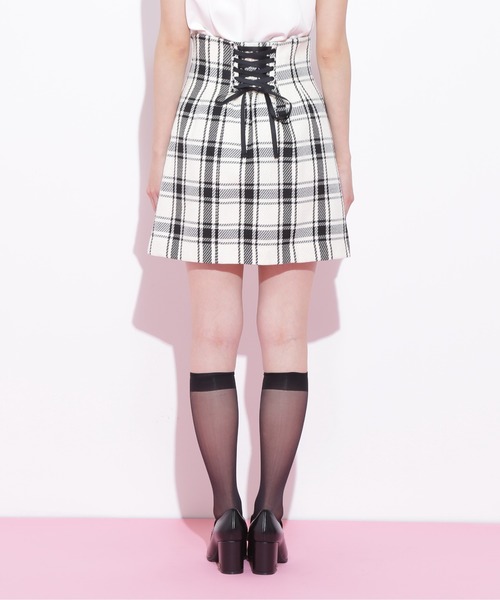 JILL by JILL STUART（ジルバイジルスチュアート）の「◇ボックスプリーツタイトミニスカート（スカート・レディース・ブラック/ホワイト系その他・SMALL/MEDIUM）」の11枚目の写真