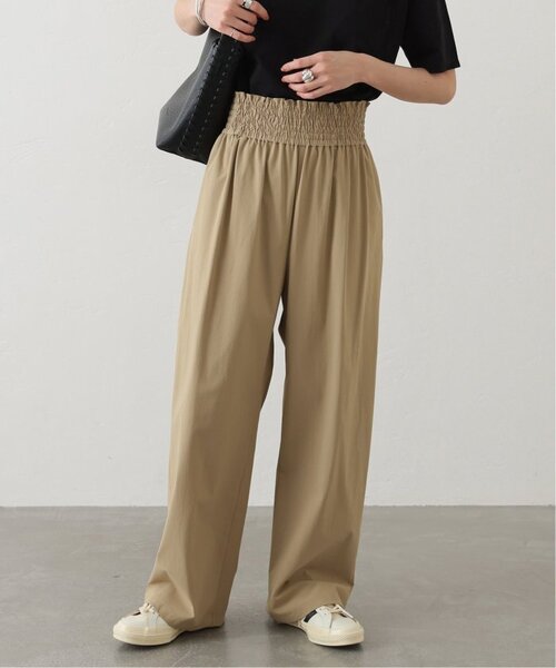 JOURNAL STANDARD(ジャーナルスタンダード)の「《WEB限定追加3》【接触冷感/防しわ/洗える/撥水】ナイロンストレッチワイドパンツ(その他パンツ・レディース・ベージュ/ブラック/アイボリー・34/36/38/40)」の1枚目の写真