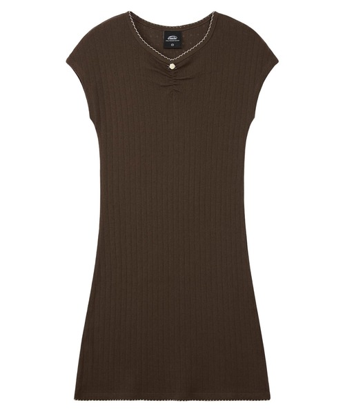 EMIS(イミス)の「(WOMENS) MINI CORSAGE DRESS(ワンピース・レディース・ブラック/ブラウン・FREE)」の3枚目の写真