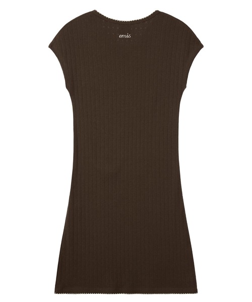 EMIS(イミス)の「(WOMENS) MINI CORSAGE DRESS(ワンピース・レディース・ブラック/ブラウン・FREE)」の4枚目の写真