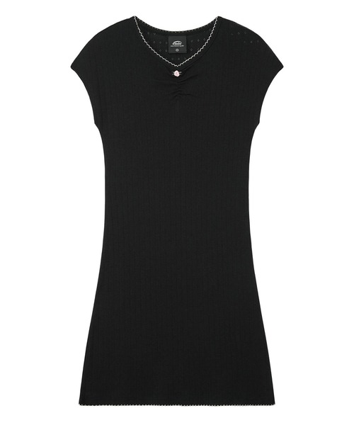 EMIS(イミス)の「(WOMENS) MINI CORSAGE DRESS(ワンピース・レディース・ブラック/ブラウン・FREE)」の7枚目の写真
