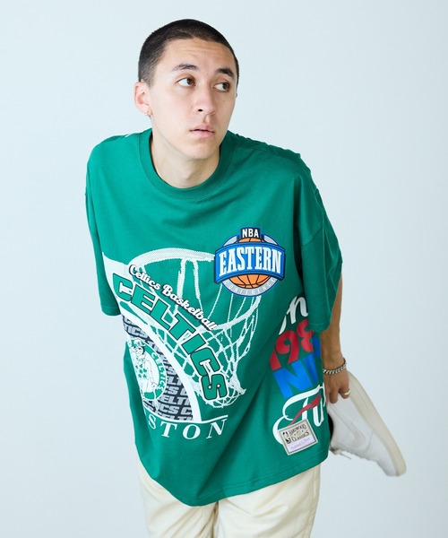 Mitchell&Ness/ミッチェル&ネス Logo Blast SS Tee 半袖Tシャツ