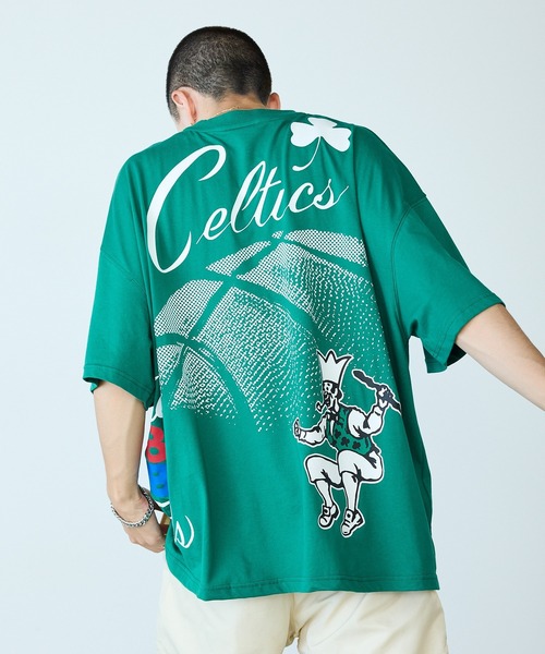 Mitchell&Ness/ミッチェル&ネス Logo Blast SS Tee 半袖Tシャツ