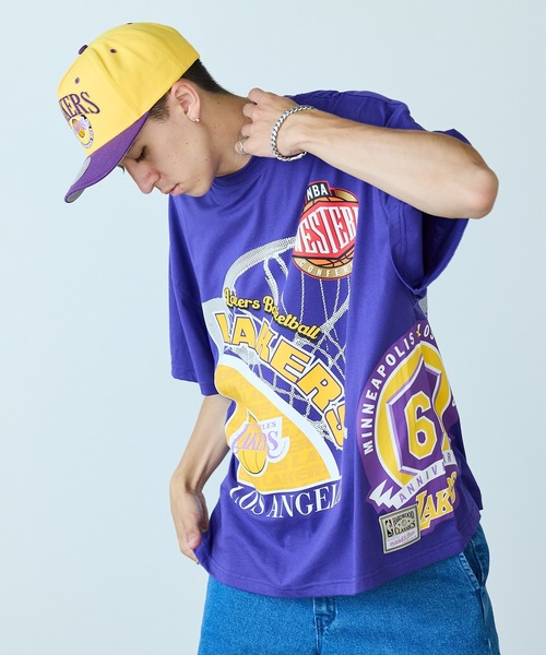 Mitchell&Ness/ミッチェル&ネス Logo Blast SS Tee 半袖Tシャツ