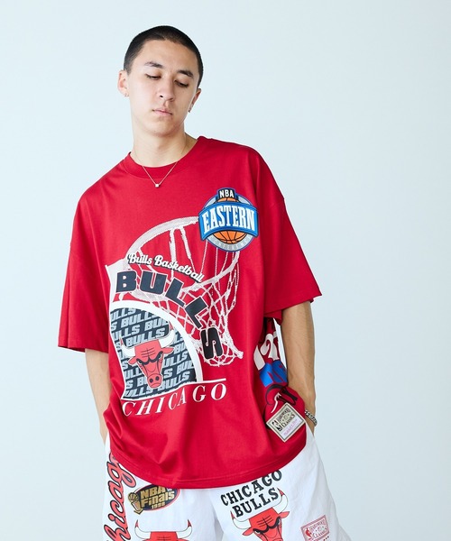 Mitchell&Ness/ミッチェル&ネス Logo Blast SS Tee 半袖Tシャツ