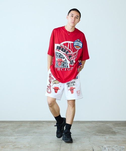 Mitchell&Ness/ミッチェル&ネス Logo Blast SS Tee 半袖Tシャツ