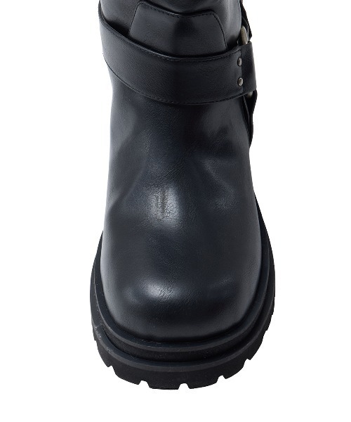 靴 SIDE WAVE BUCKLE LONG BOOTS SIDE WAVE BUCKLE LONG BOOTS（ブーツ）｜Ameri（アメリ）の