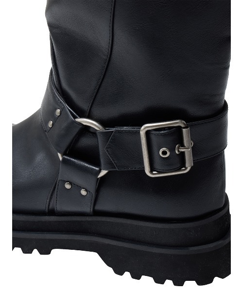 SIDE WAVE BUCKLE LONG BOOTS（ブーツ）｜Ameri（アメリ）の