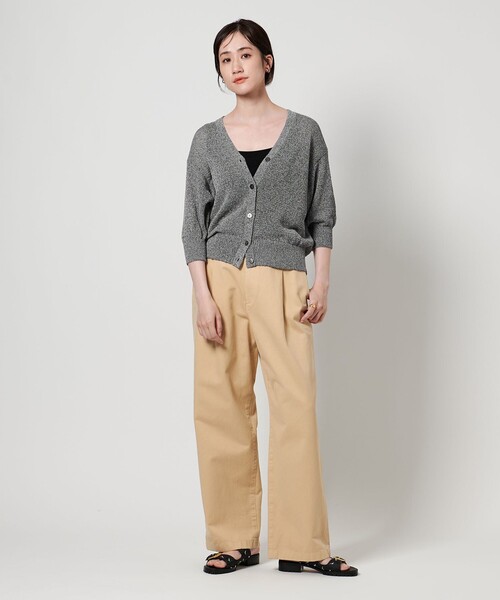 UNITED ARROWS（ユナイテッドアローズ）の「ペーパー ハーフスリーブ カーディガン（カーディガン/ボレロ・レディース・ロイヤルブルー/ナチュラル/グレー系・FREE）」の5枚目の写真