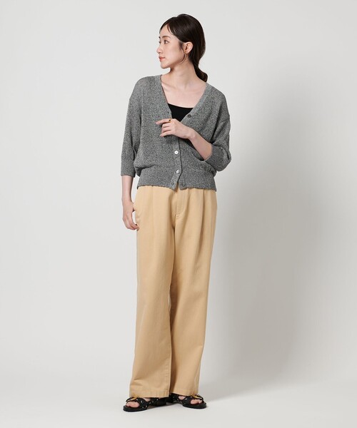 UNITED ARROWS（ユナイテッドアローズ）の「ペーパー ハーフスリーブ カーディガン（カーディガン/ボレロ・レディース・ロイヤルブルー/ナチュラル/グレー系・FREE）」の6枚目の写真