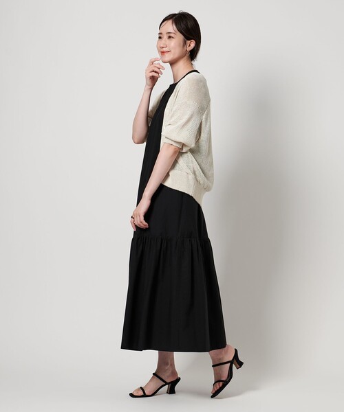 UNITED ARROWS（ユナイテッドアローズ）の「ペーパー ハーフスリーブ カーディガン（カーディガン/ボレロ・レディース・ロイヤルブルー/ナチュラル/グレー系・FREE）」の8枚目の写真