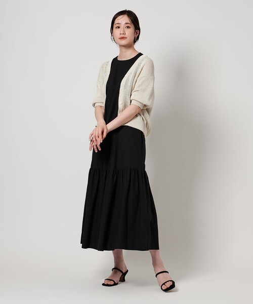 UNITED ARROWS（ユナイテッドアローズ）の「ペーパー ハーフスリーブ カーディガン（カーディガン/ボレロ・レディース・ロイヤルブルー/ナチュラル/グレー系・FREE）」の9枚目の写真