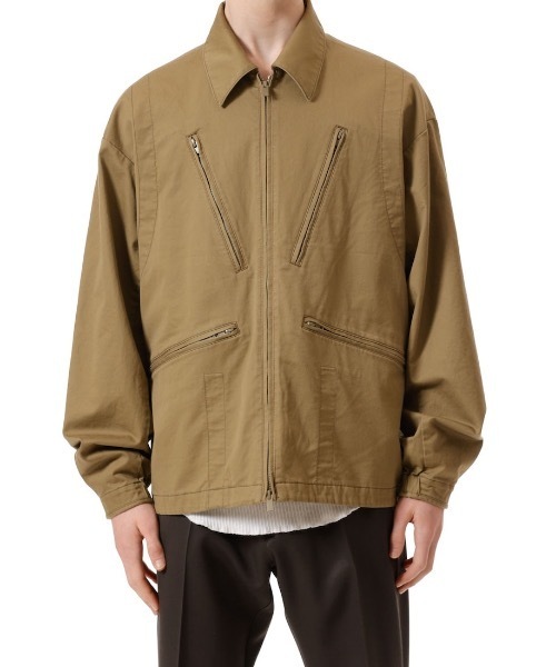 VEIN (ヴェイン)の「コットンモールスキン ミリタリージャケット / COTTON MOLESKIN MILITARY JACKET(ミリタリージャケット・メンズ・ブラック/カーキ/ライトベージュ・3/2/1)」の2枚目の写真