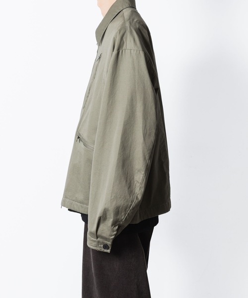 VEIN (ヴェイン)の「コットンモールスキン ミリタリージャケット / COTTON MOLESKIN MILITARY JACKET(ミリタリージャケット・メンズ・ブラック/カーキ・3/2/1)」の6枚目の写真