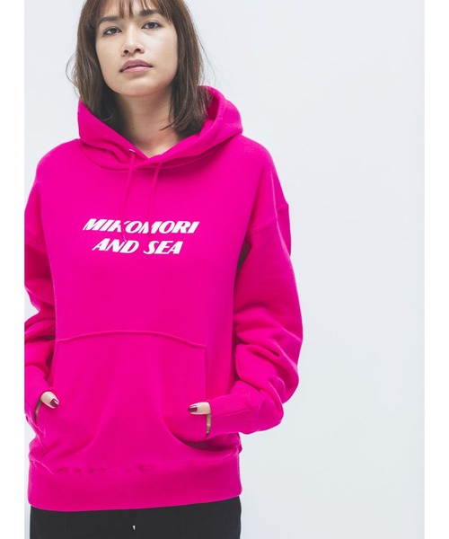 WIND AND SEA(ウィンダンシー)の「【mikomori × WINDANDSEA】 HOODED PARKA(C0310)(パーカー・レディース・ホワイト/ピンク・SMALL/MEDIUM/LARGE)」の7枚目の写真