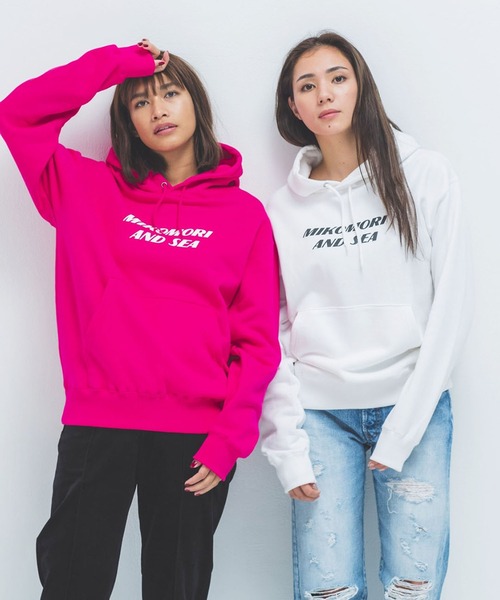 WIND AND SEA(ウィンダンシー)の「【mikomori × WINDANDSEA】 HOODED PARKA(C0310)(パーカー・レディース・ホワイト/ピンク・SMALL/MEDIUM/LARGE)」の12枚目の写真