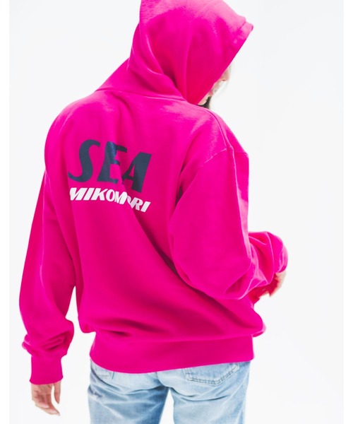 WIND AND SEA(ウィンダンシー)の「【mikomori × WINDANDSEA】 HOODED PARKA(C0310)(パーカー・レディース・ホワイト/ピンク・SMALL/MEDIUM/LARGE)」の6枚目の写真