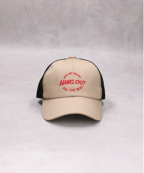 Right-on（ライトオン）の「【Refurbish】刺繍メッシュキャップ（キャップ・キッズ・ベージュ/ブラック・フリー）」の9枚目の写真