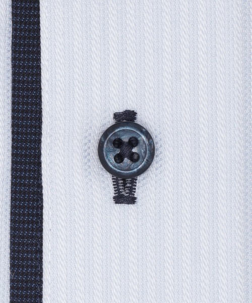 TOKYO SHIRTS(トウキョウシャツ)の「【超形態安定】 形態安定ノンアイロン ボタンダウン 半袖ビジネスワイシャツ(ビジネスシャツ・メンズ・ブルー・首回り41cm/首回り42cm/首回り37cm/首回り39cm/首回り43cm)」の4枚目の写真