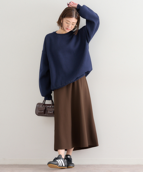 U by SPICK&SPAN（ユーバイスピックアンドスパン）の「《WEB限定》カットフレアスカート（スカート・レディース・ブラウン/ブラック・36/38）」の6枚目の写真